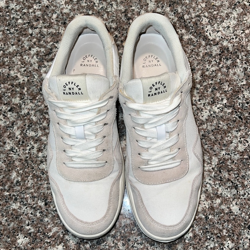 LOEFFLER RANDALL
Keira Leather, Suede & Leopard-Print Calf Hair Sneakers